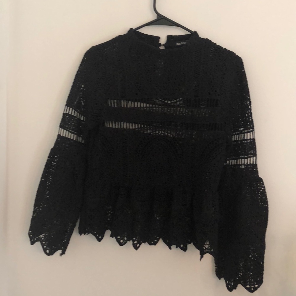 Boohoo lace shirt